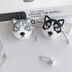 Wholesale Cute Design Cartoon Silicone Cover Skin for Airpod (1 / 2) Charging Case (Husky Black)